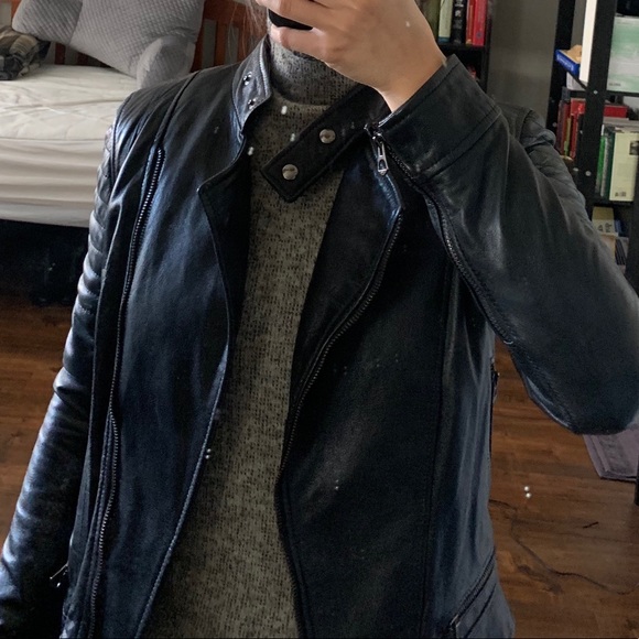 Curge Jackets Coats Curge Italy Moto Leather Jacket Xs Poshmark
